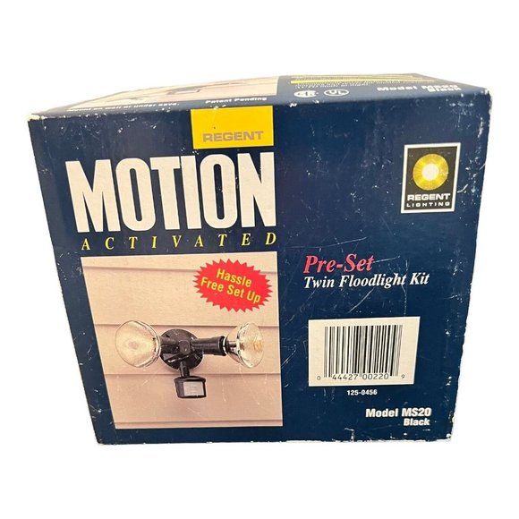 Motion Activated Twin Floodlight kit by Regent, Model MS20 Black - Picture 13 of 13